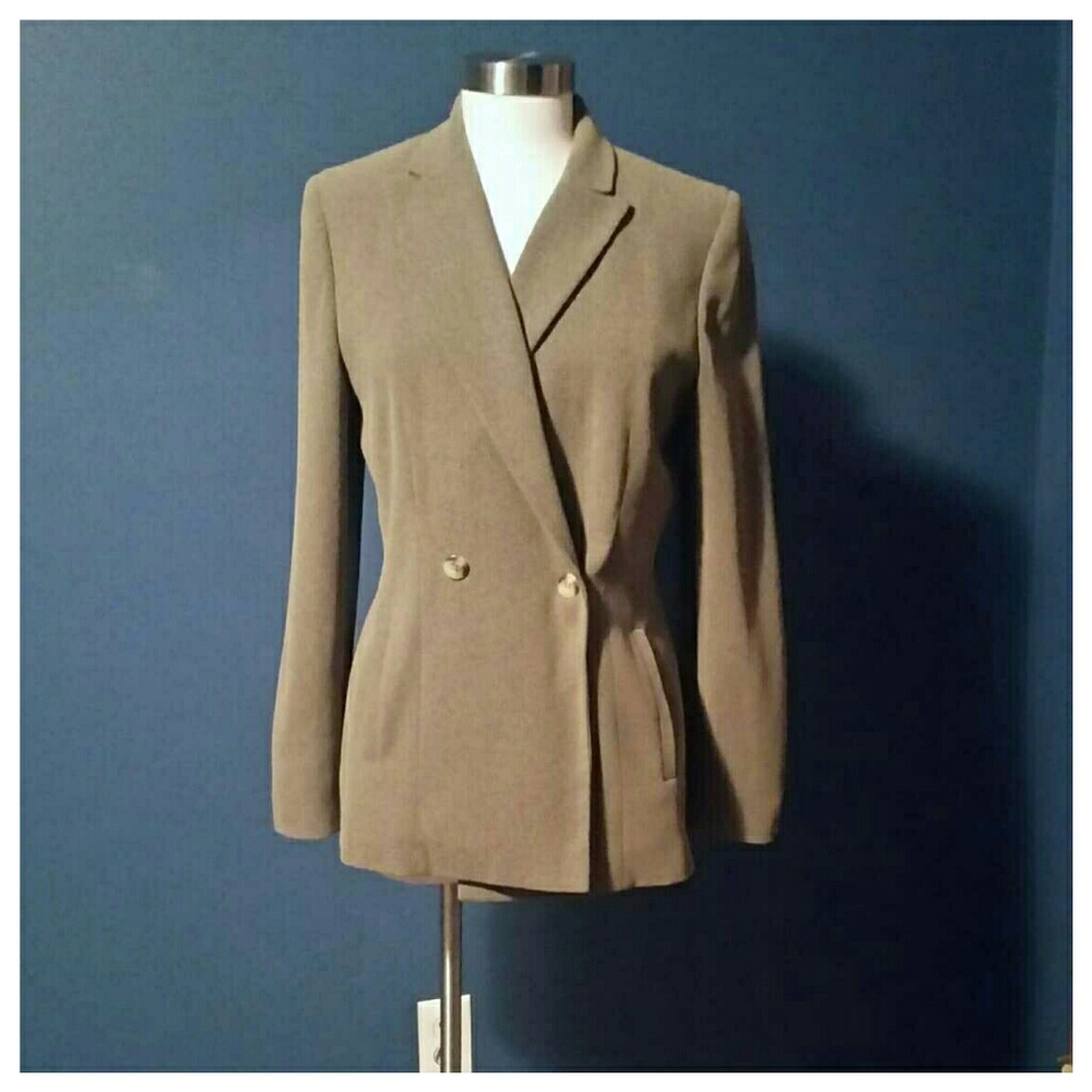 Ann Taylor tan/black blazer